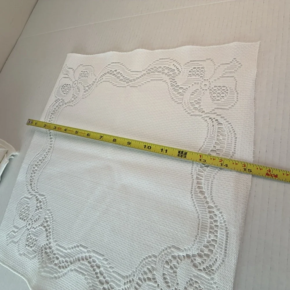 Collectibles White Lace Cutout Dinner Napkins Cottagecore 16